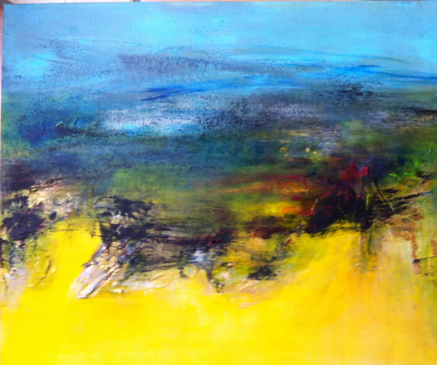 Rivages II, Technique mixte · 50 x 60 cm