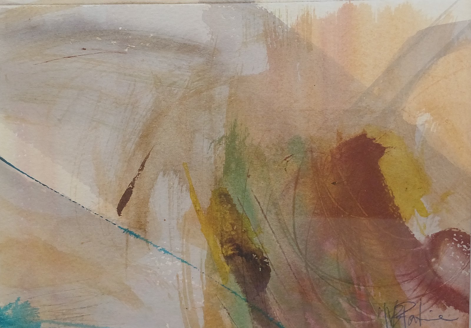 Lumière d'automne, aquarelle encadrée